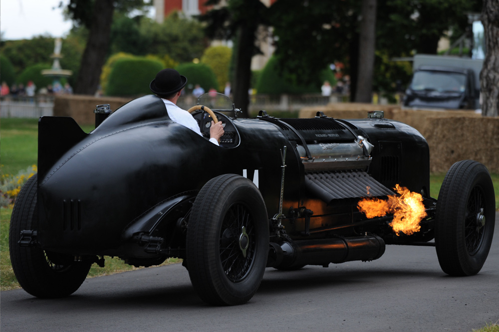 Mavis Packard-Bentley at Chateau Impney Hill Climb, Droitwich