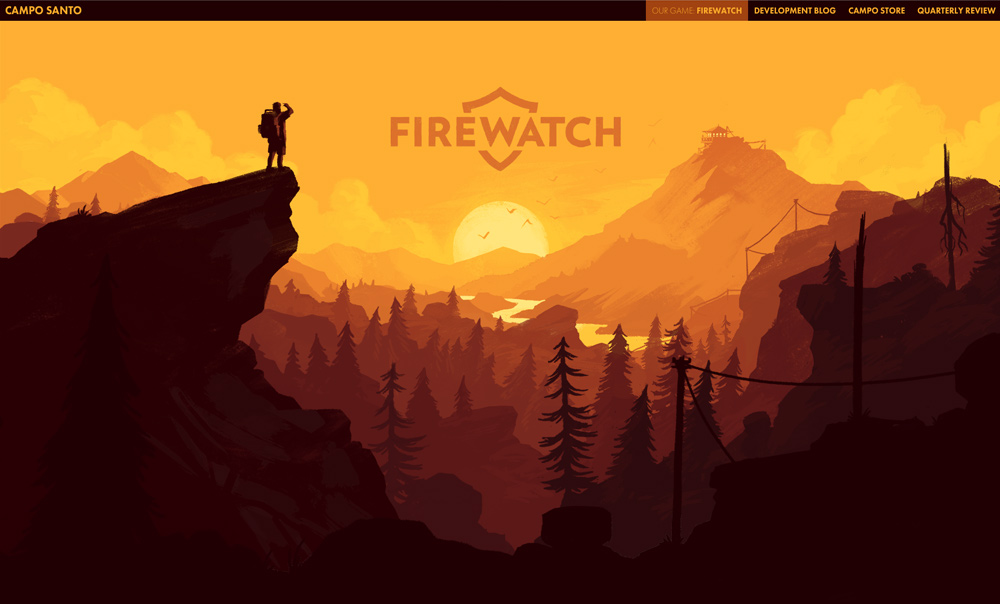 Firewatch full-screen image, Mighty, web design agency Cheltenham