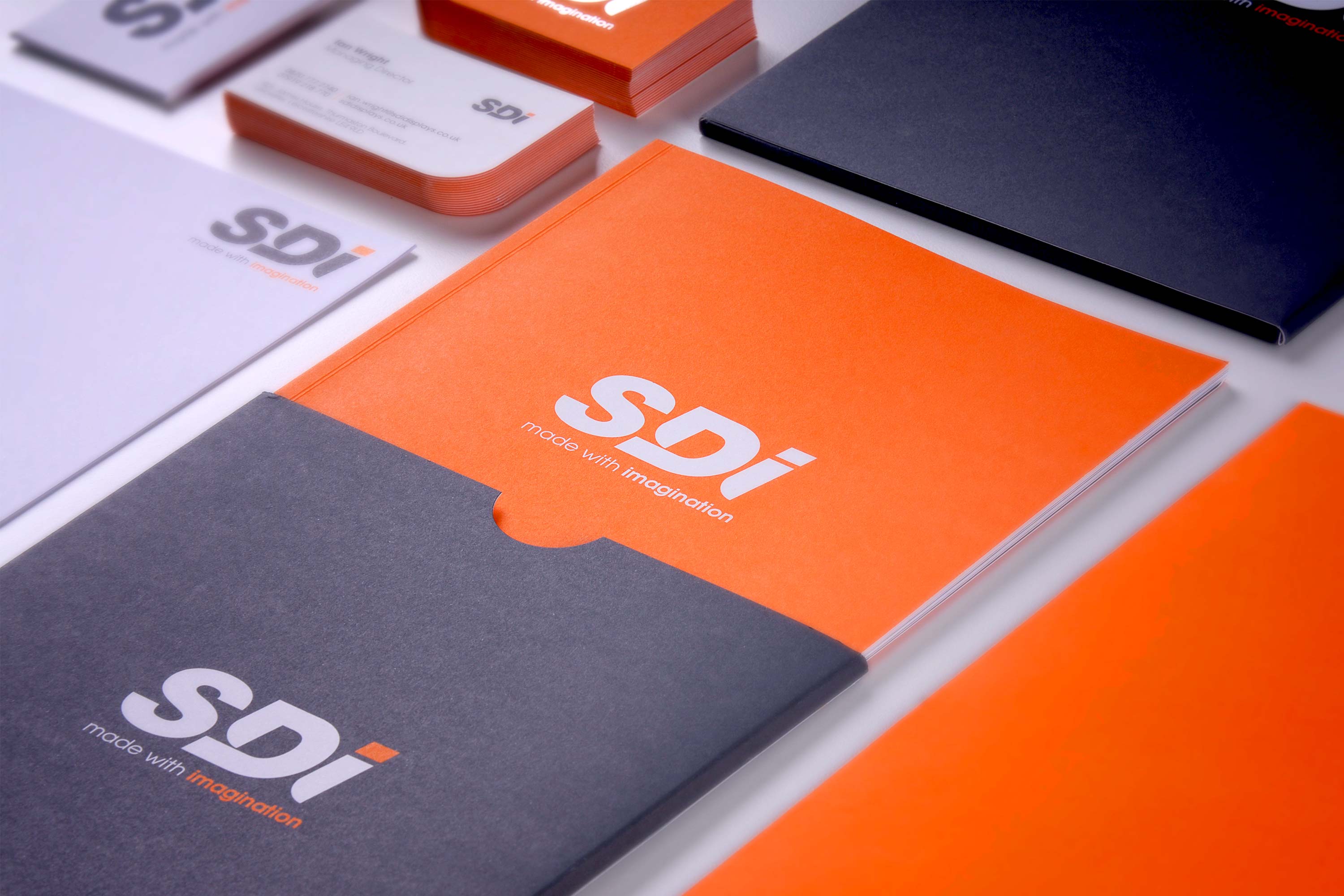 Brochure design for SDI by Mighty, design agency Worcester